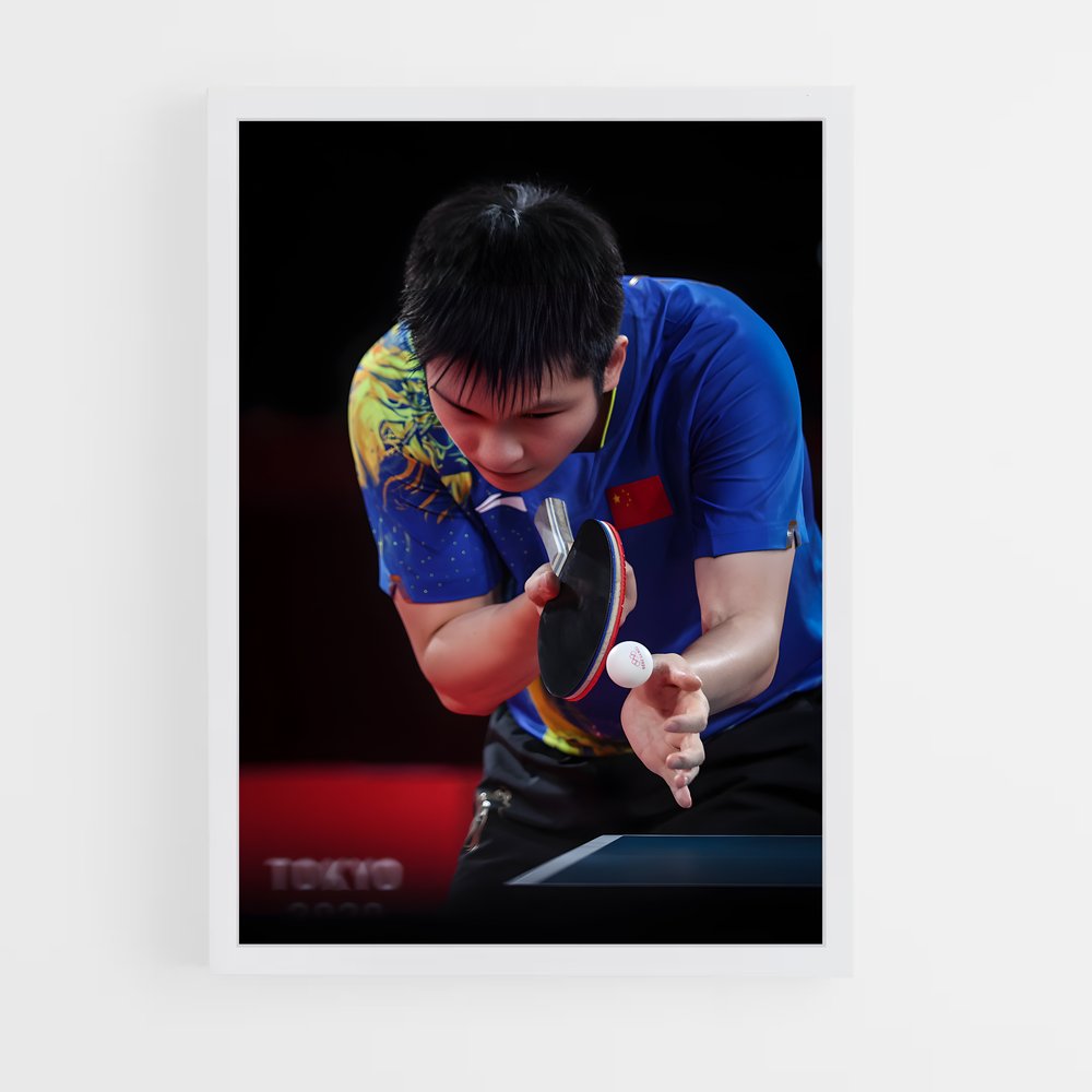 Poster Fan zhendong – affiche Tennis de table (vue 3)